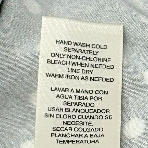 Chicos 1 Pieced Dots Stripe Hanky Hem Maxi‎ Skirt Womens US sz 8 Black White NWT - Picture 7 of 11